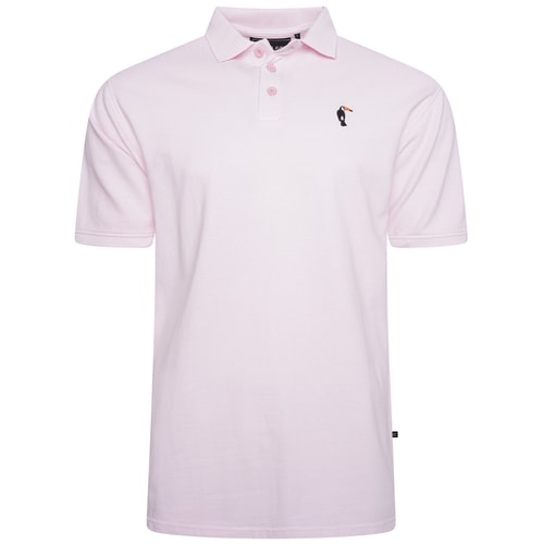 KAM Poloshirt mit Vogellogo Rosa